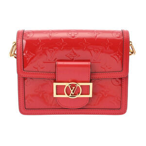 LOUIS VUITTON Vernis Dauphine Rouge Shoulder Bag